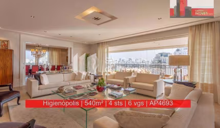 Apartamento de 540m², 4 suítes, 6 vagas, Alameda Barros, 702 - Higienópolis - Dorchester, Shabat