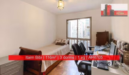 Apartamento de 116m², 3 quartos, 1 vaga, R. Bandeira Paulista, 49 - Itaim Bibi - Guaraíta