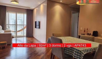 Apartamento Av. Diogenes Ribeiro de Lima, 2991 - Alto da Lapa, 92m², Reserva  Vila Lobos