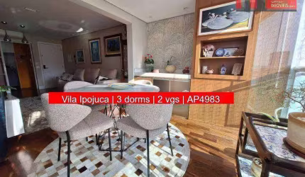 Apartamento R. Croata, 485 - Vila Ipojuca, 3 dorms, 2 vgs, 85m², Cond. Veneza