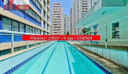 Cobertura R. Manuel da Nóbrega, 586 - Paraíso, 3 quartos, 230m², Ed. Pietro Mascagni