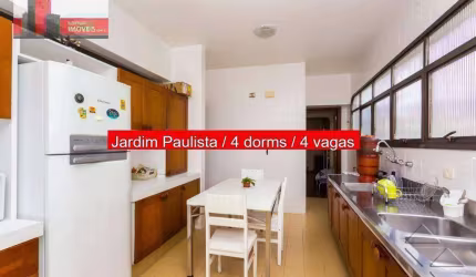 Apartamento Al. Fernão Cardim, 283 - Jardim Paulista, 290m², 4 vagas, Morada de Santa Anna