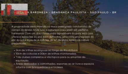 Imóvel de luxo, Alameda das Sapucaias, 3085 - Bragança Paulista, Quinta da Baroneza, 972m²