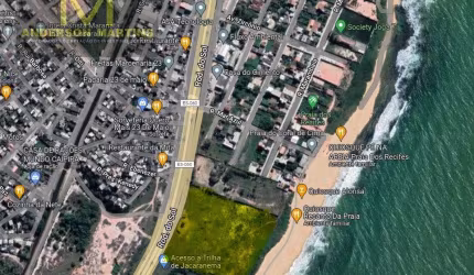 Área com 30.000m2 frente mar Barra do Jucu