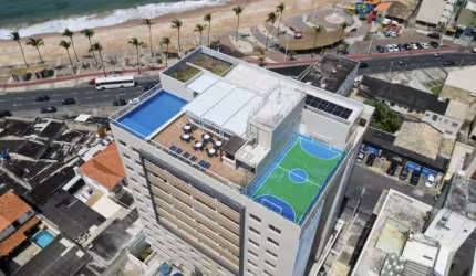 Smart Pituba, Studio 16m², Nascente, Vista Mar, Mobiliado