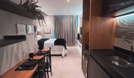 Flat na praia de Intermares com 1 quarto