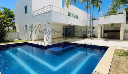 Casa em Condomínio para Locação em Camaçari, Busca Vida (Abrantes), 4 dormitórios, 4 suítes, 5 banheiros, 4 vagas
