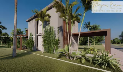Casa em Condomínio para Venda em Camaçari, Catu de Abrantes (Abrantes), 4 dormitórios, 4 suítes, 5 banheiros, 3 vagas