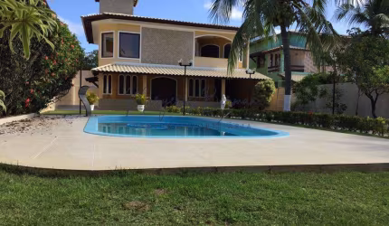 Casa em Condomínio para Locação em Camaçari, Jauá (Abrantes), 4 dormitórios, 4 suítes, 7 banheiros, 4 vagas