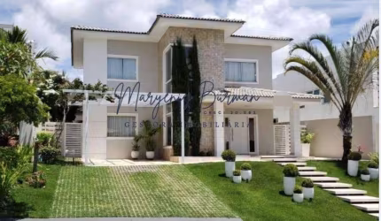 Casa em Condomínio para Locação em Camaçari, Vila de Abrantes (Abrantes), 4 dormitórios, 3 suítes, 5 banheiros, 4 vagas