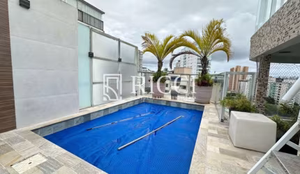 cobertura duplex com piscina e vista mar na ponta da praia