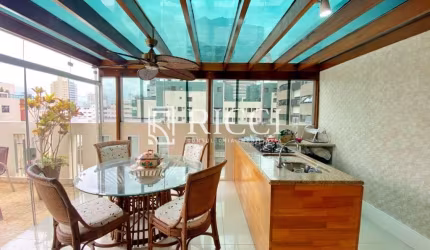 Venda de Cobertura de Luxo no Gonzaga em Santos-SP: 3 quartos, 1 suíte, 2 salas, 4 banheiros, 1 vaga, 253m².