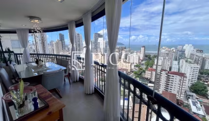Imperdível cobertura de alto padrão com 2 suítes no José Menino, Santos-SP - 150 m², 4 salas, 3 banheiros, 3 vagas!
