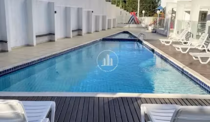 Apartamento com piscina e 2 quartos, sendo 1 suíte no Pagani
