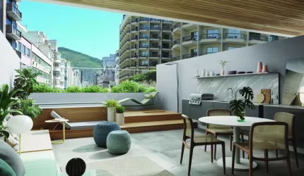 Studio à Venda em Ipanema - Vista Mar, 38m², Varanda e Área Gourmet no Canto Rio by Gafisa