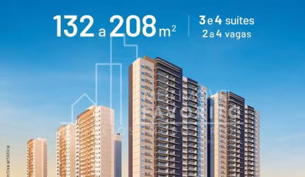 Apartamento Alto Padrão de 128,88m  a 163,13m  , 3 suítes e 2 e 3 vagas, ao lado do Jardim Botanico