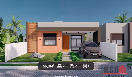 Casa com 2 dormitórios à venda, 66 m² por R$ 450.000 - Novo Passo - Passo de Torres/SC
