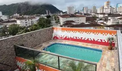 Cobertura com 3 dorms, Vila Valença, São Vicente - R$ 901 mil, Cod: 25238