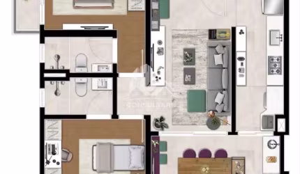 Apartamento com 2 quartos, Boqueirão, Santos - R$ 1.2 mi, Cod: 26751