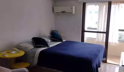 Apartamento para Locação Diária no bairro Centro em Balneário Camboriú, 1 quarto, 1 vaga, Mobiliado, 27 m² de área total, 27 m² privativos,