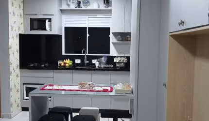Apartamento com 2 quartos, 1 banheiro, semimobiliado
