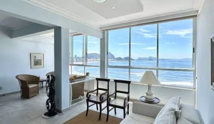 OPORTUNIDADE IMPERDÍVEL NA PRAIA DE COPABANA! Apartamento com 2 suítes e vista mar à venda em Copacabana, Rio de Janeiro.