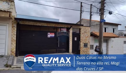 Belíssima casa com 2 moradias no mesmo Terreno, na Vila Rei Mogi das Cruzes!!!