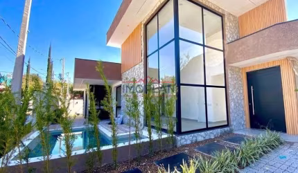 Casa com 4 suites, térrea, condominio em Atibaia