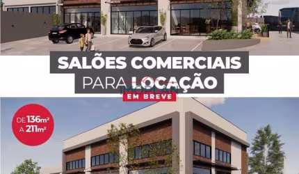 Salões comerciais para locação na Alameda Lucas Nogueira Garcez