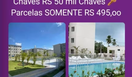 Lindo apartamento na Caucaia no Condomínio Viva vida com área de lazer completa sem burocracia e sem consulta SPC e Serasa...