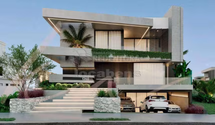 Luxuosa casa com 4 suítes a venda no condomínio Quinta do Golfe Residencial.