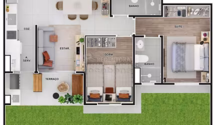 High Redentora Apartamento de 2 dormitórios em excelente localização