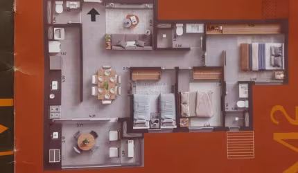 Apartamento Residencial com 3 dormitórios - Edifício Murano