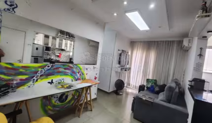 Condomínio Spazio Rio Pérola - Apartamento mobiliado com 3 dormitórios e 2 vagas de garagem cobertas