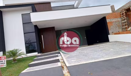 Casa Terrea Nova com piscina  com 3 suites  181 m² - venda por R$ 1.450.000 ou aluguel por R$ 9.052/mês - Condominio Le France - Sorocaba/SP