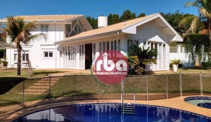 Lindo imóvel térreo com 5 suítes e acabamento premium no Condomínio Fazenda Vila real em Itu