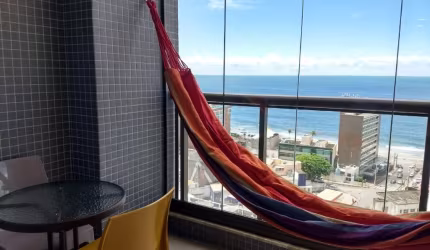 Studio noBarra Premium - 1/4 e sala, vista mar, mobiliado, 24 m², andar alto,1 banheiro,1 vaga
