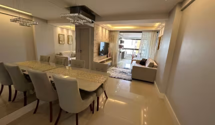 Apartamento Mobiliado para Aluguel na Pituba - 2 Suítes - 84,83 m² - Varanda - 2 vagas - Armários