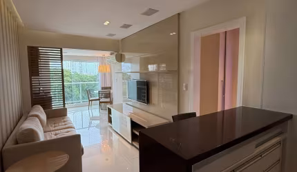 Horto Florestal - Apartamento à Venda - 1/4 e sala - MOBILIADO - 47 m² - Nascente total - 1 vaga