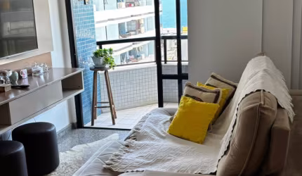 Apartamento 1/4 semiMobiliado com Vista Mar para Aluguel – Barra Tropical, ao Lado do Shopping Barra
