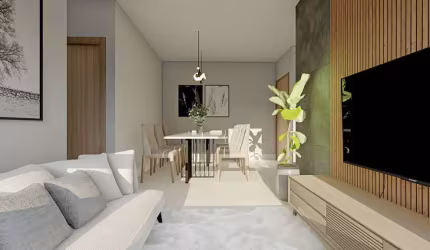 Residencial Paraty Samambaia Sul APTO 2 Quartos 1 Vaga 45m² Porcelanato