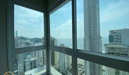 Incrível mobiliado e decorado com 3 suítes + 1 dorm - VISTA MAR