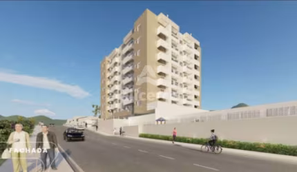 Apartamento amplo de 2 dormitórios com suíte, terraço e Hobby box em Areias - São José - SC