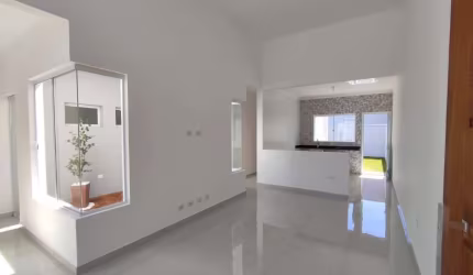 Casa 03 dormitórios, 01 suite, jardim de inverno, acabamento todo em porcelanato em Boituva no Portal Ville Jardins