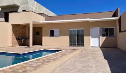 Casa nova, com piscina, 3 dorm, 1 suíte, área gourmet, Portal Ville Azaléia, Boituva