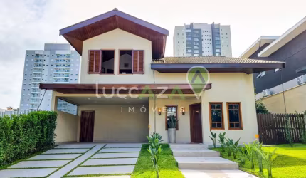 Casa de alto padrão em condomínio - 3 suítes, 3 salas, 4 banheiros, 4 vagas - Loteamento Villa Branca, Jacareí-SP - 282m².