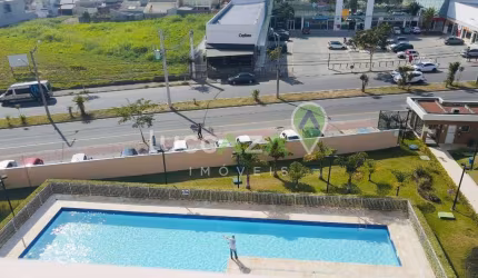 Apartamento à venda em Jacareí-SP, Loteamento Villa Branca: 2 quartos, 1 suíte, 1 sala, 1 banheiro, 1 vaga de garagem, 56m².