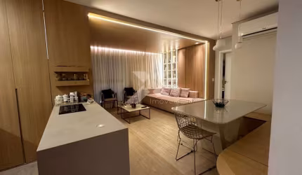 Concept Palhano - Apartamento á venda com 1 suíte e sala estendida na Gleba Palhano - Concept Palhano