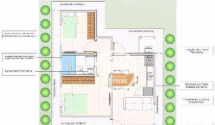 Casa com 2 dormitórios à venda, 48 m² por R$ 162.900,00 - Jardim do Bosque - Potirendaba/SP