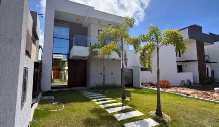 Casa em Condomínio para Venda em Camaçari, Catu de Abrantes (Abrantes), 4 dormitórios, 3 suítes, 4 banheiros, 3 vagas